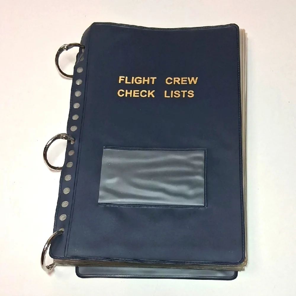 Historical USAAF Flight Crew Checklist & Performance Book Ring Binder